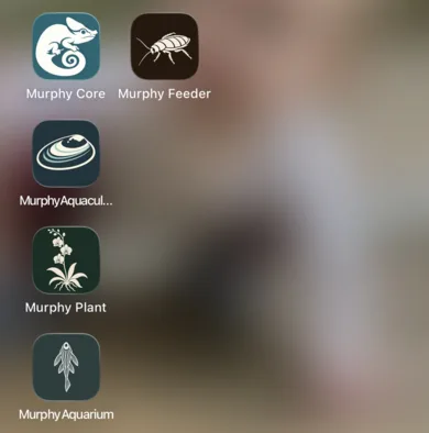The Murphy apps on an iPhone home screen.